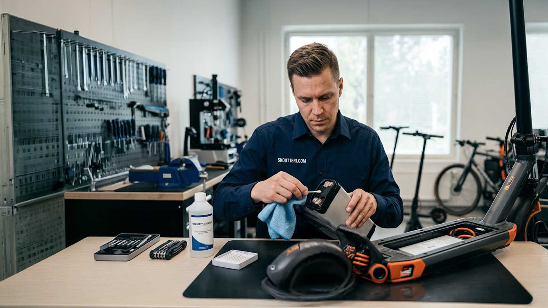 Sähköpotkulaudan talvisäilytys ja akun hoito